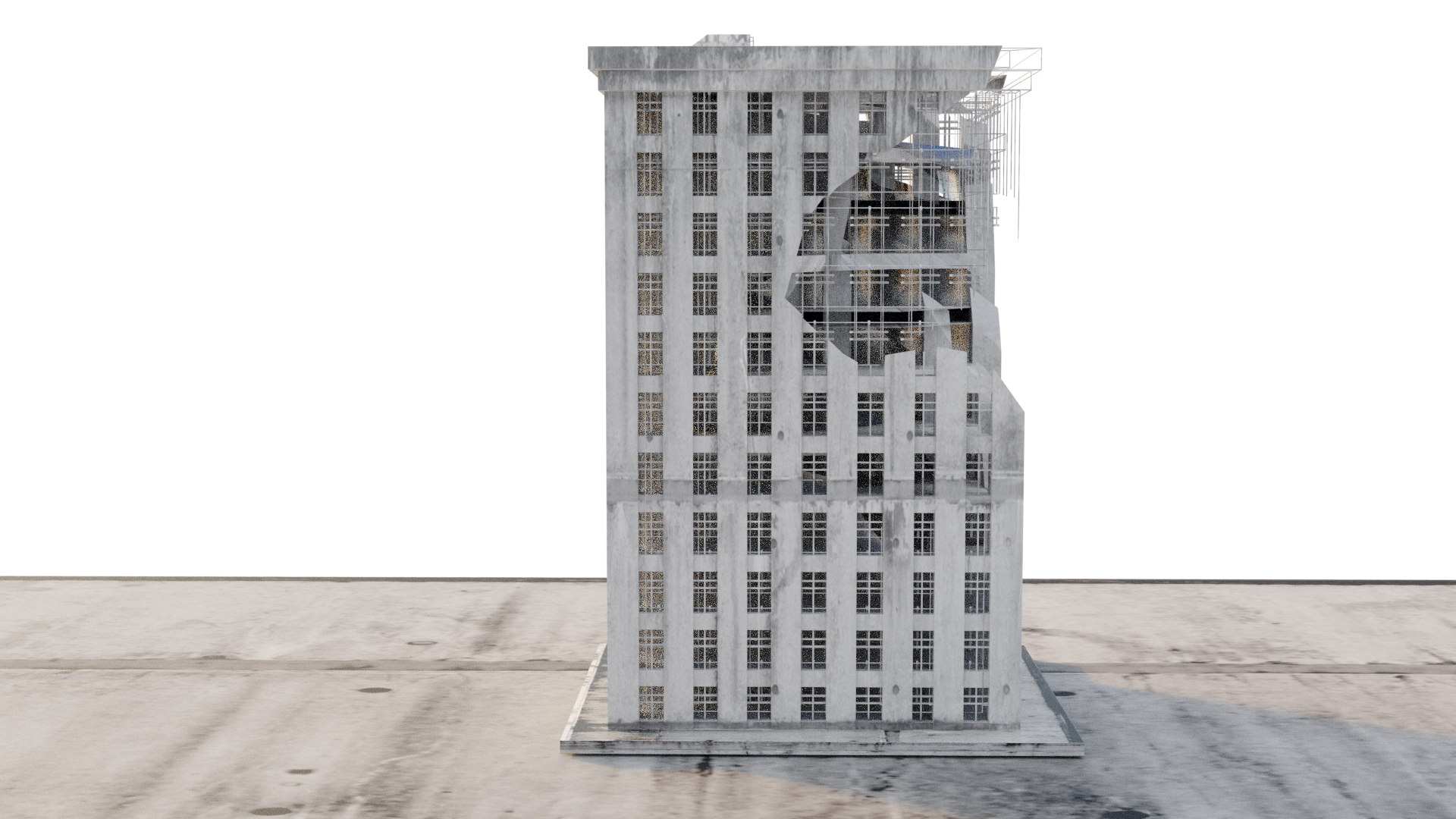 Apocalyptic Buildings -Ian Hubert Inspired preview image 3